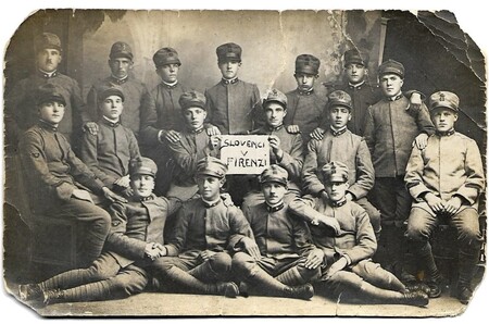 Andrej Gržina, roj. 1902 na služenju vojaščine v Firenzah 1922